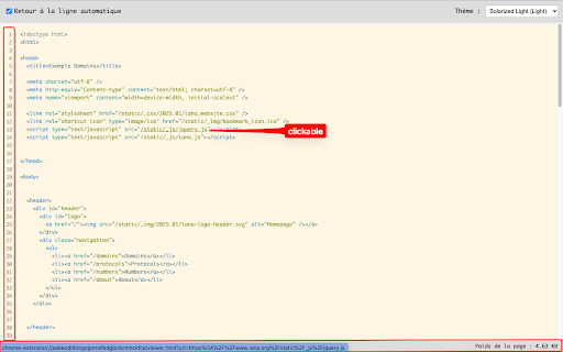Source Code Viewer :: A browser extension to view formatted source code with syntax highlighting.
