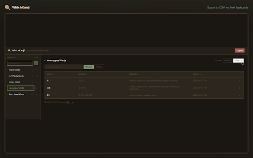 WhichKanji - Japanese Text Capture :: Capture Japanese text from any screen using OCR. Get readings, meanings & save words to cloud-synced vocabulary lists.