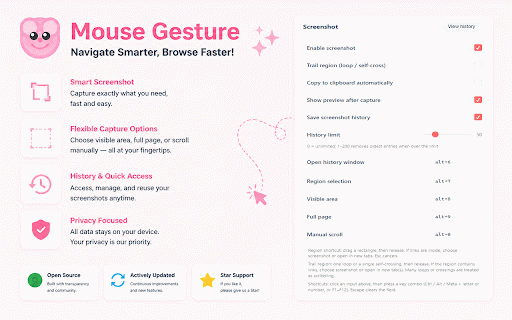 Mouse Gesture :: Mouse gestures, super drag, image preview, link preview, and more.