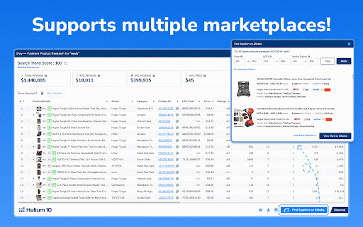 Helium 10 for Amazon Sellers, Influencers, and Walmart Sellers :: Unlock product research, keyword insights, profit analysis to boost your Amazon, Walmart, TikTok sales! For sellers & influencers.