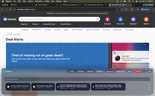 BrowseAI :: BrowseAI turns browsing into memory: trails, searchable pages, missions, replay, and highlights—stored locall.
