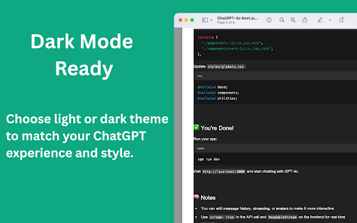 ChatGPT to PDF :: Use ChatGPT to PDF to save chats as PDF, print conversations, and export ChatGPT chats instantly.