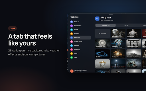 Wisp — Bookmark Manager & New Tab Widgets :: Boards, widgets (clocks, habits, exchange rates) and decor for your new tab — save bookmarks and find them in a second