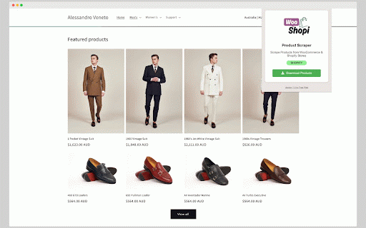 Product Scraper for WooCommerce & Shopify :: Download products from WooCommerce and Shopify stores with ease.