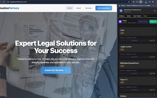 Htflow - Html to Webflow (Cursor AI to Webflow) :: Convert HTML/CSS websites and Cursor AI generated code to Webflow format
