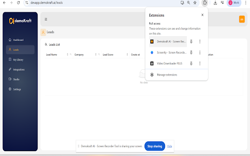 Demokraft AI- Screen recorder Tool. :: Demokraft AI Screen recording tool to record product videos and enhance it with AI to make it professional, studio quality videos.