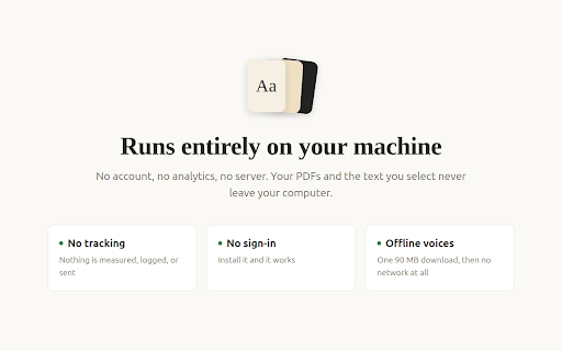 Paperlight: PDF Dark Mode & Read Aloud :: Dark mode, sepia, and paper themes for Chrome's PDF viewer, plus read PDFs aloud with natural offline voices.