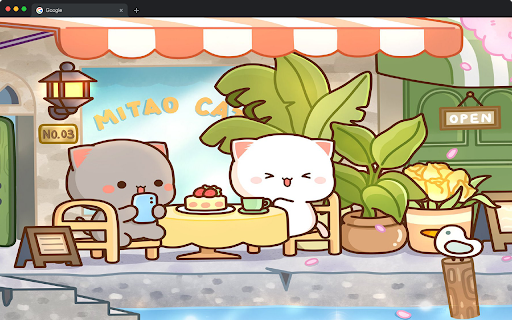 Peach & Goma Wallpapers HD New Tab - Kawaii Cat Backgrounds :: Transform your new tab with adorable Peach & Goma HD wallpapers. Featuring cute cat duo, kawaii pastel themes for anime fans.