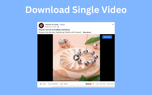 Facebook Videos Downloader - Save FB Videos :: Download videos from FB groups, pages & profiles in one click. Fast & simple Facebook video downloader.