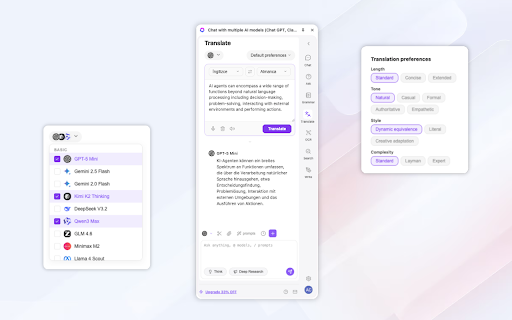 Lexaside - Chat with all AI: Claude, GPT-5, Deepseek, Gemini, Grok :: Lexaside is your all-in-one AI sidebar for Claude, ChatGPT, Gemini, Grok, Deepseek. Chat with all AI.