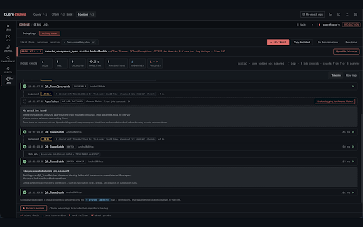 Salesforce Query Chains :: Query, inspect and edit Salesforce records with SOQL/SOSL, bulk-load data from a file, and explore schema, events and logs.