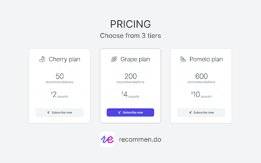 AI recommendations for shopping - recommen.do :: 🛍️ Get shopping recommendations on Amazon, Newegg or Ebay, powered by OpenAI 🤖.