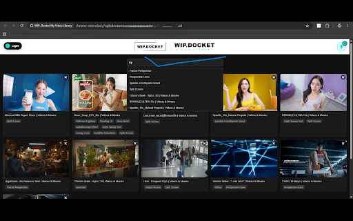 WIP. Docket My Video Library :: Save videos with tags to your personal library
