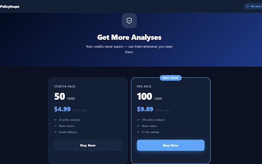 PolicyScope :: Analyze any privacy policy or terms of service in seconds using AI. Highlight any clause to instantly understand what it means.