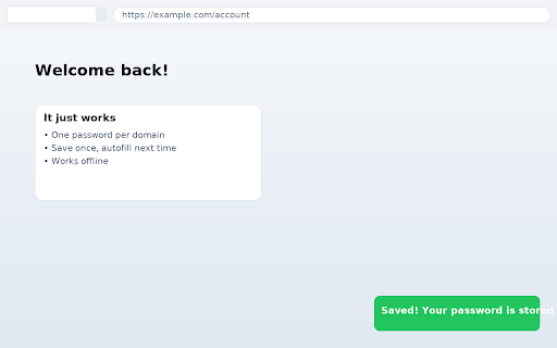 Passwords Manager — Simple, Secure, Zero-Knowledge :: Auto-detect, save, and autofill passwords. Zero-knowledge encryption, local-first storage, with optional Chrome Sync.