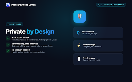 Image Download Button - Image Downloader :: Download any image from any website in one click. Hover, click, done — save as Original, PNG, JPG, or WebP.