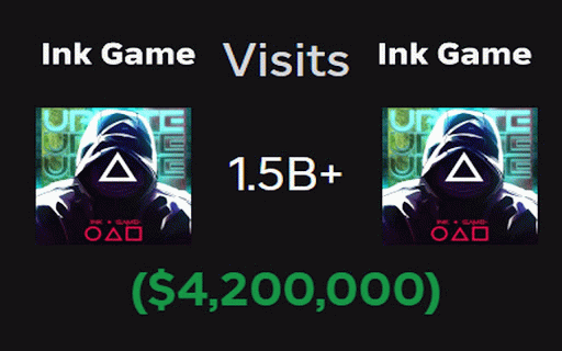 Roblox Visits → Revenue Estimator :: On Roblox games pages, shows an estimated USD revenue next to 'Visits' using Visits×0.8×0.0035. Runs only on Roblox pages.