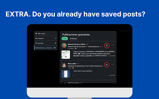 LinkedIn Organizer :: Categorize and search your saved LinkedIn posts with ease. No more endless scrolling—find what you need instantly!