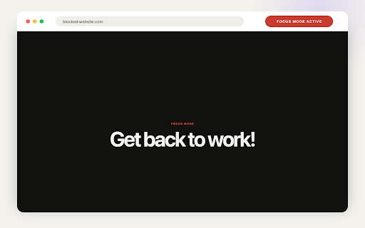 Hardcore Website Blocker – Fokus & Produktivität :: Blockiert ausgewählte Websites während eines verbindlichen Fokus-Timers. Blocker-Daten bleiben lokal.