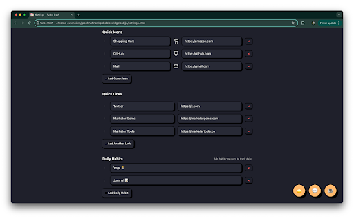 Turbo Dash :: A turbocharged dashboard for your new tab