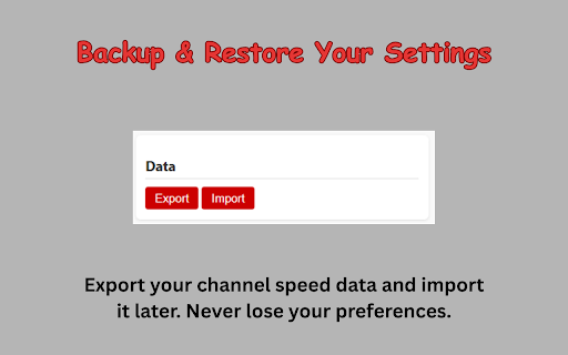 YouTube Speed Per Channel – Auto Playback Memory :: Auto-saves your YouTube playback speed per channel. Never manually reset speed again.