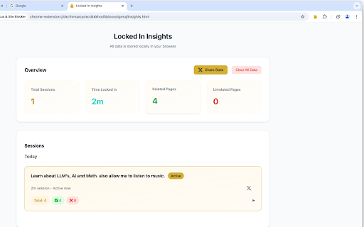 Locked In: AI-Powered Focus & Site Blocker :: AI-powered site blocker that learns your habits, blocks distractions, and helps you achieve deep work with smart insights.