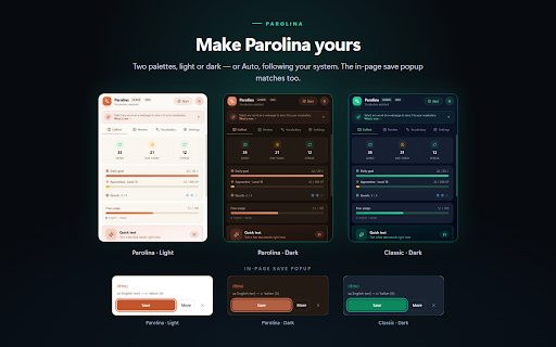 Parolina :: Learn words as you browse.