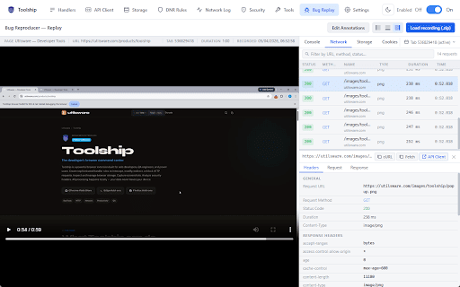 Toolship: Browser Toolkit for DEV & QA :: Dynamically manage HTTP/HTTPS requests, browser tabs, and storage using rule-based filters and actions.