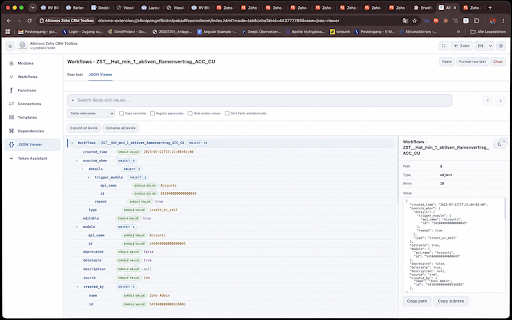 Alkinoos Zoho CRM Toolbox :: Browse Zoho CRM functions and module metadata, export documentation, and push scripts to GitHub.