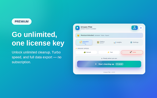 Instagram Saved Post Cleaner :: 🔖 Bulk unsave & clean Saved posts. ⚡ 3 speed modes, 🖼️ visual gallery with select & download, 📊 usage stats — fast & safe.