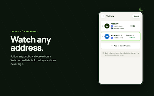 Lunar Wallet :: Self-custody EVM + Solana wallet