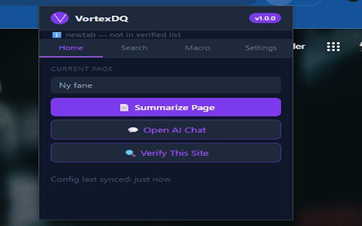 VortexDQ Assistant :: AI assistant, phishing protection, ad blocker, translator, smart search & macro automation by VortexDQ. Powered by Agent09.