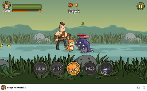 Senya And Oscar 2 - Adventure & Puzzle & Platform Game :: Embark on a vibrant duo adventure with puzzles and platforming in this browser game!