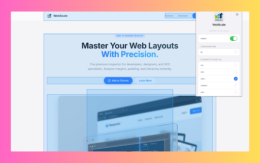 WebScale :: Analyze website layout, heading hierarchy, and images with precision. A premium tool for SEO, design, and CRO audits.
