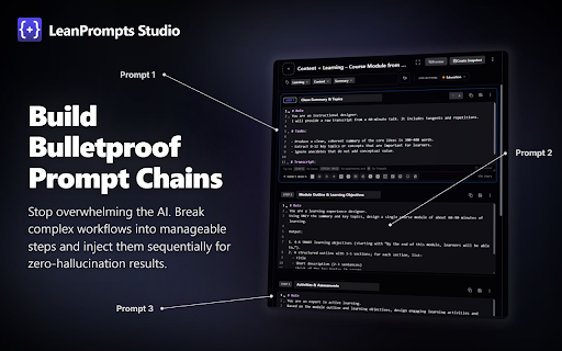 LeanPrompts Studio - AI Prompt IDE :: Professional, local-first development environment for AI prompts.