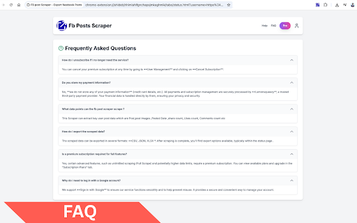 FB post Scraper - Facebook Posts Scraper :: Extract and export Fb posts instantly to CSV, JSON, or XLSX for analysis and growth. facebook posts scraper