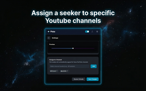Pleia - Customize Youtube's Seeker :: Customize YouTube's playhead, progress bar and timeline bar.