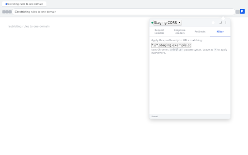 Lazy Header Editor - Modify HTTP Headers :: Add, modify, and remove HTTP request and response headers, redirect URLs, and manage multiple header profiles.