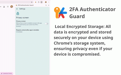 2FA Authenticator Guard :: Free 2FA on Browser! Multi-layered encryption secures data. Replaces Google Authenticator, no phone needed. Ultimate security focus.