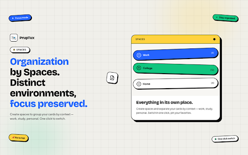 Pruptux :: PrupTux notes extension: simple to use. Smart enough to stay out of your way.