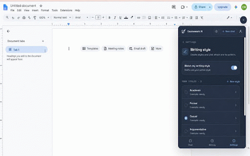 Coursework AI :: Coursework AI - AI writing assistant for Google Docs