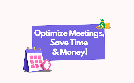 Meeting Cost Calculator :: This extension lets you find out the approximate cost of a meeting on Google Calendar