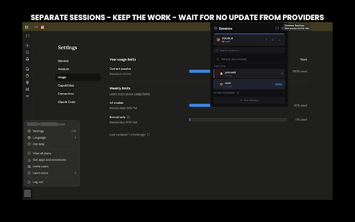 Unaware Sessions :: Privacy-first multi-session browser manager - entirely local