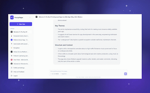 PromptPages AI :: PromptPages AI Browser Extension