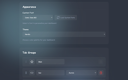 Tabs Desk :: Visual workspace and productivity dashboard. Search, group, and organize your tabs with ease.