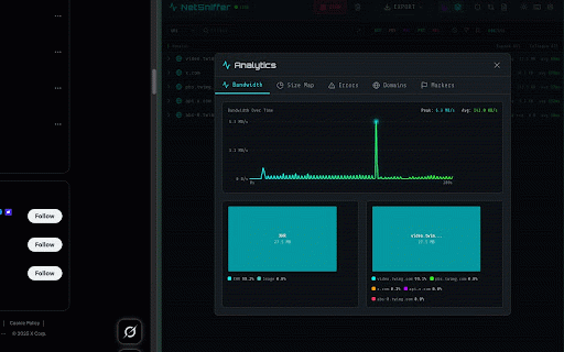 NetSniffer :: Wireshark-inspired network traffic analyzer with cyberpunk FUI