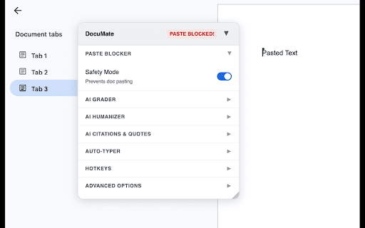 DocuMate — AI Docs Auto-Typer & Assistant :: AI-powered writing assistant for Google Docs with citations, grading, and humanization tools.
