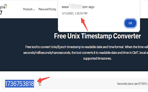 Timestamp to Readable Time :: Convert timestamp to readable time in real-time.