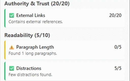 AEO Analyzer :: Analyze AEO friendliness of web pages