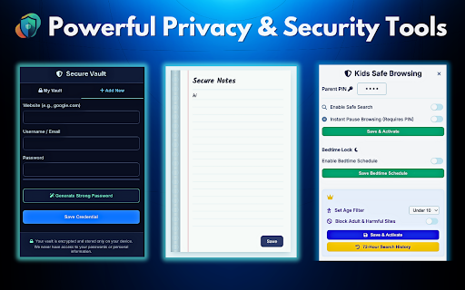 Digital Shield: All-in-One Security & Privacy Suite :: Secure your privacy, block all trackers, stop malware, and speed up tab performance with this fast, lightweight browser cleaner.